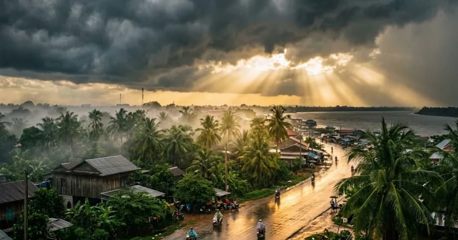 ព្យុះសង្ឃរា Dolphin បន្តបង្កើនឥទ្ធិពលលើខ្យល់មូសុងនិរតី៖ កម្ពុជាអាចមានភ្លៀងធ្លាក់លាយឡំផ្គរ រន្ទះ និងរលកសមុទ្រខ្ពស់ៗ រហូតដល់ថ្ងៃទី៥ ខែសីហា