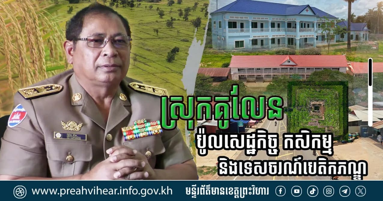 បទយកការណ៍៖ ការប្រែប្រួលមុខមាត់ថ្មីនៃស្រុកគូលែន ពីតំបន់ជនបទដាច់ស្រយាល មកជាប៉ូលសេដ្ឋកិច្ច កសិកម្ម និងទេសចរណ៍បេតិកភណ្ឌដ៏មានសក្ដានុពល